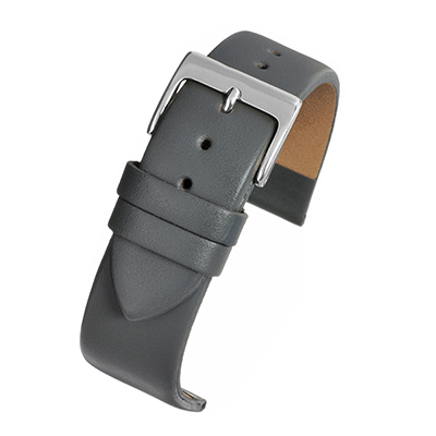 Grey Leather Watch Strap W108