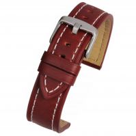 Stitched Leather Watch Strap WH811
